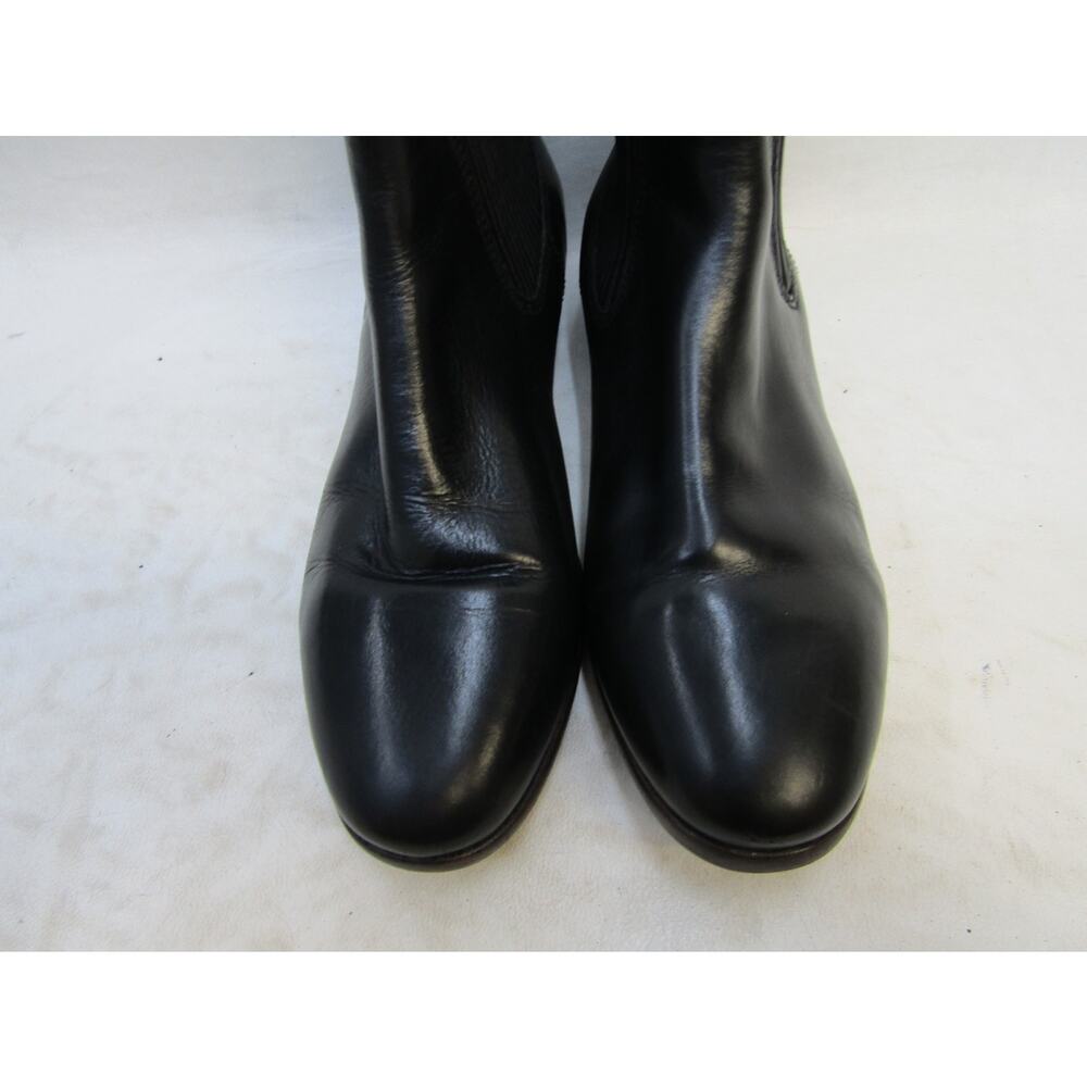 UGG Womens Size 7 M Black Leather Chelsea Ankle Fashion Boots Bootie - Picture 6 of 11